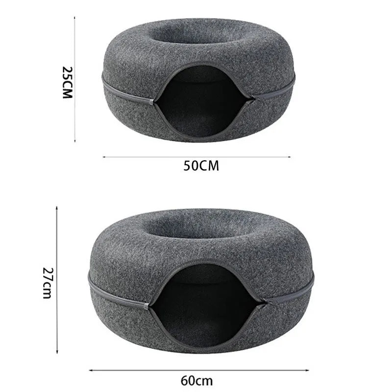 Puffmallow - Cat Donut Bed & Tunnel
