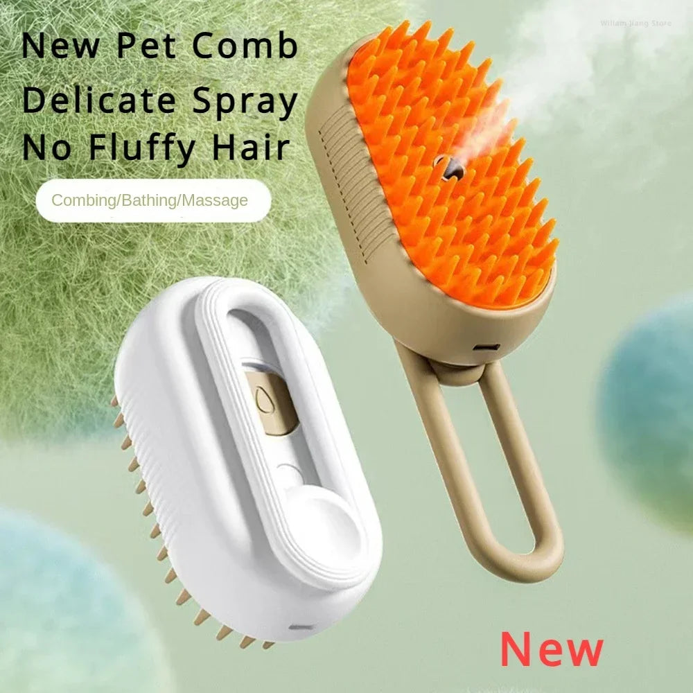 PetSteam - 3-in-1 Grooming Brush