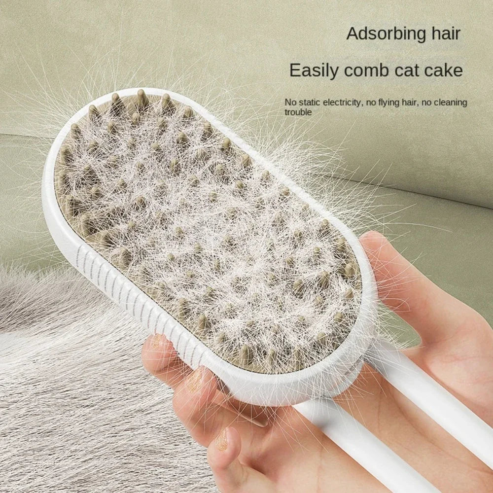 PetSteam - 3-in-1 Grooming Brush