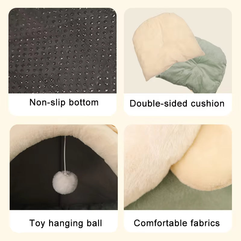 CozyPaw – Foldable Cartoon Cat Bed