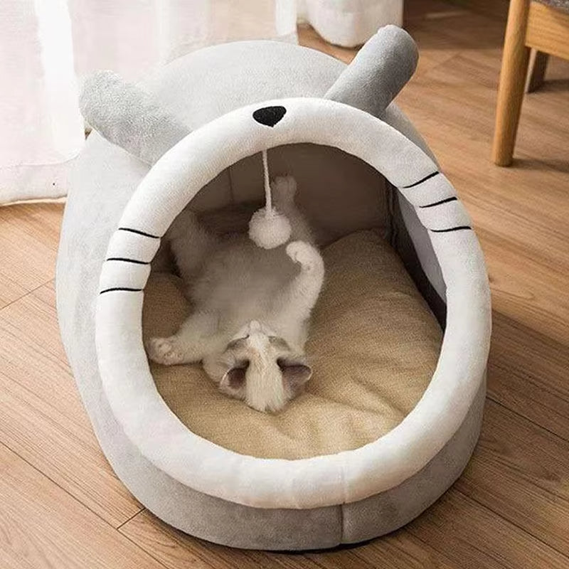 CozyPaw – Foldable Cartoon Cat Bed