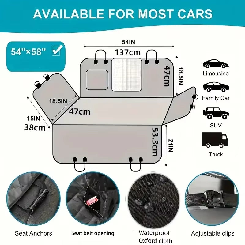 PawGuard – Waterproof Dog Car Seat Cover