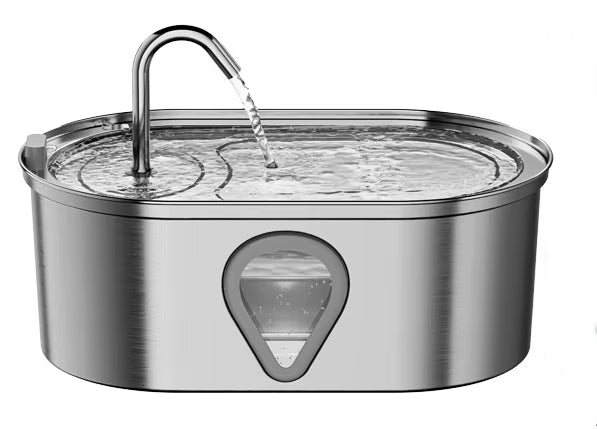HydroPaws – Stainless Steel Pet Water Fountain