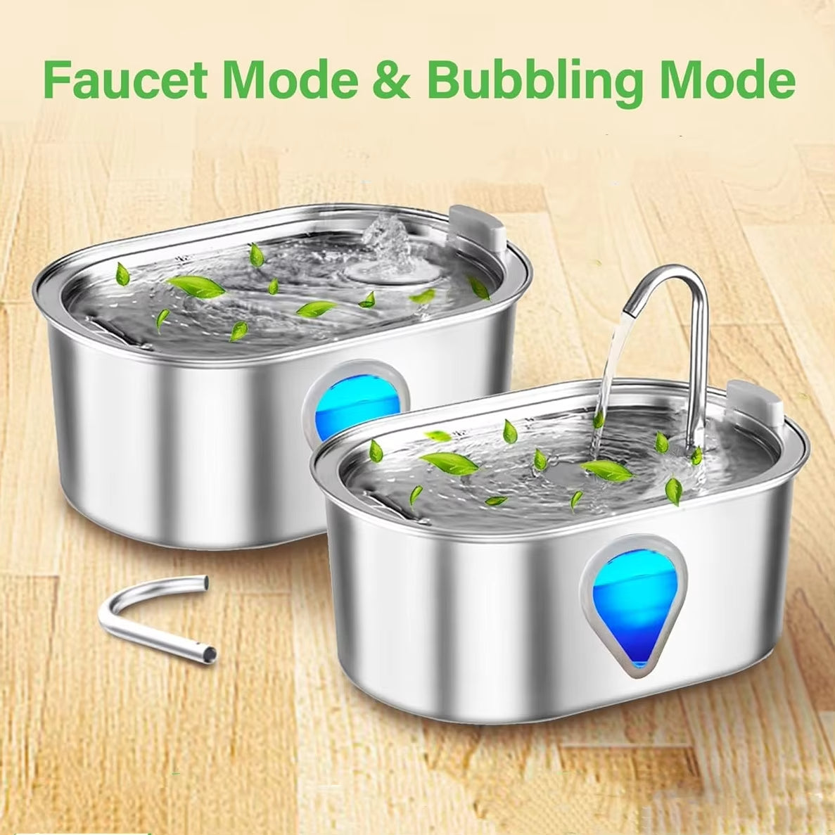 HydroPaws – Stainless Steel Pet Water Fountain