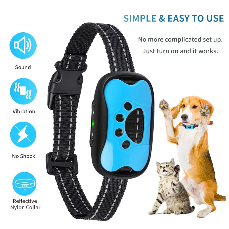BarkEase – Rechargeable Anti-Barking Collar