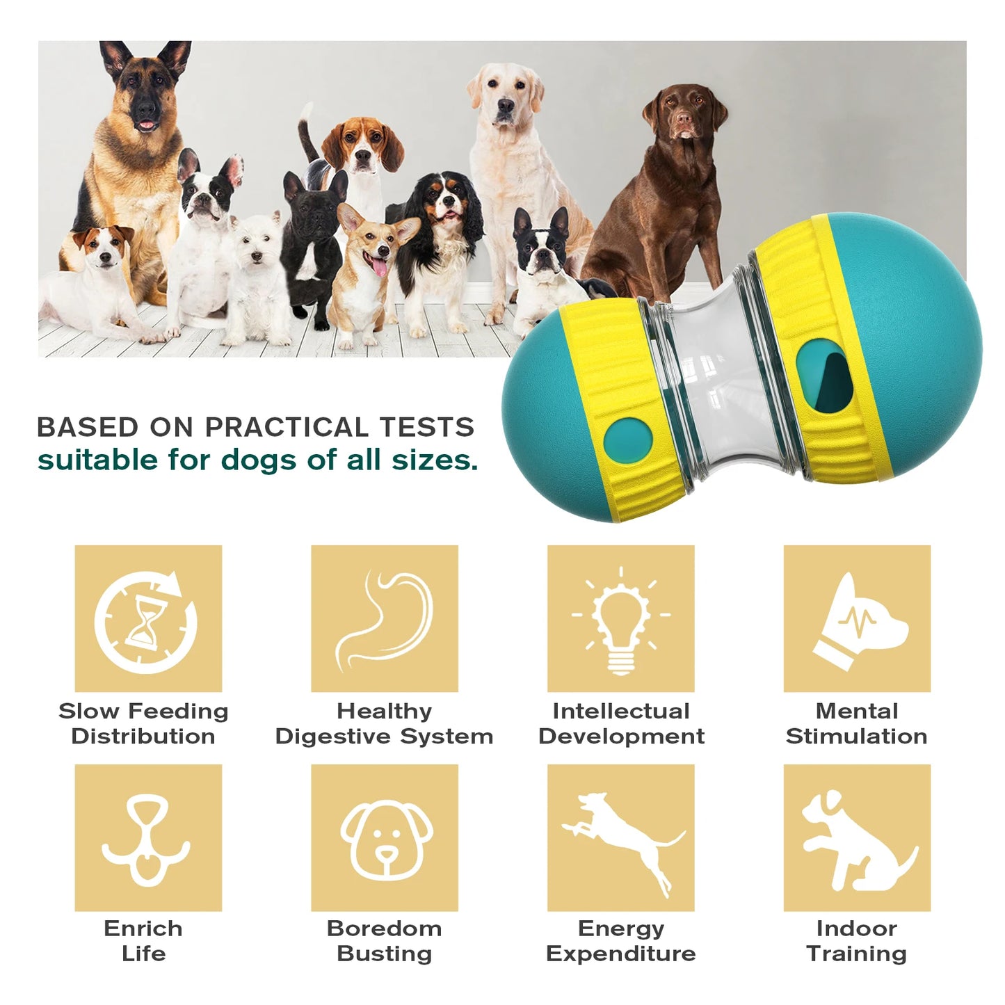 RolliFeast – Treat Dispensing Slow Feeder Ball