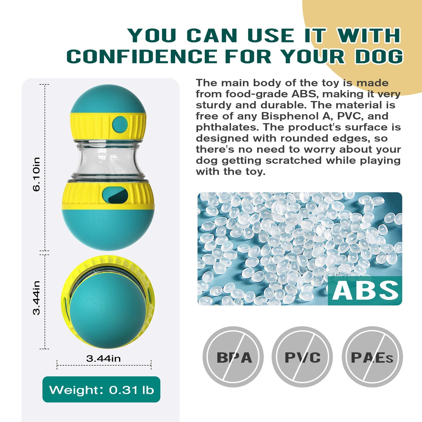 RolliFeast – Treat Dispensing Slow Feeder Ball
