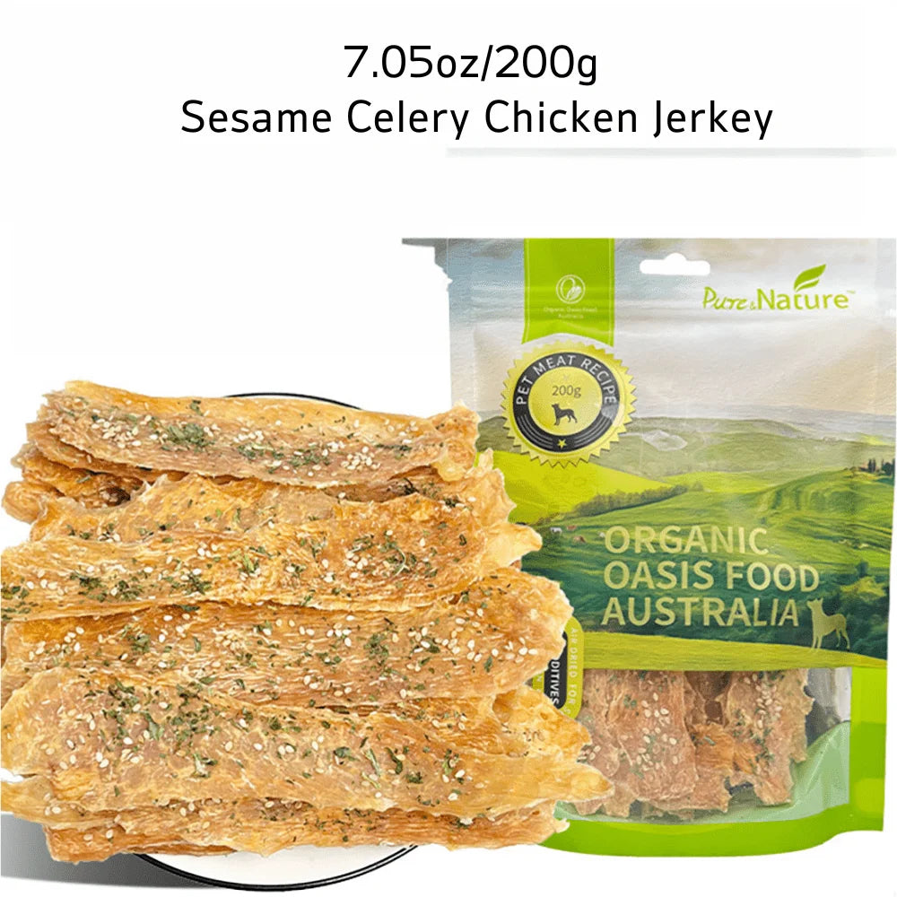 BarkBites – Sesame Celery Chicken Jerky