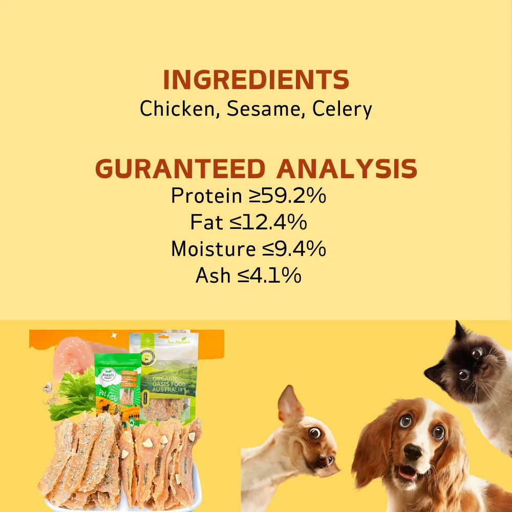 BarkBites – Sesame Celery Chicken Jerky