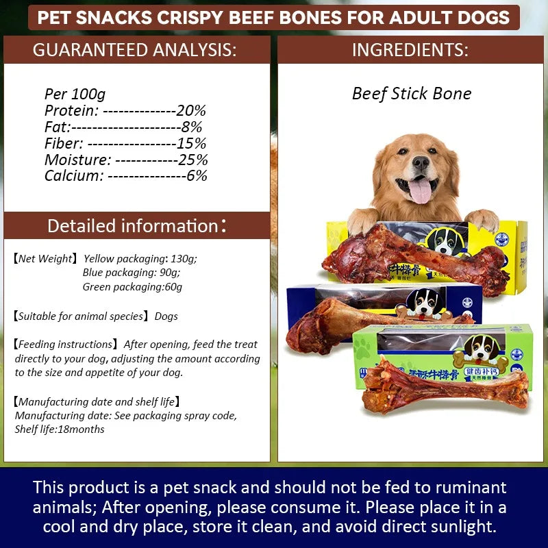PawCrunch – Crispy Beef Stick Bone for Dogs