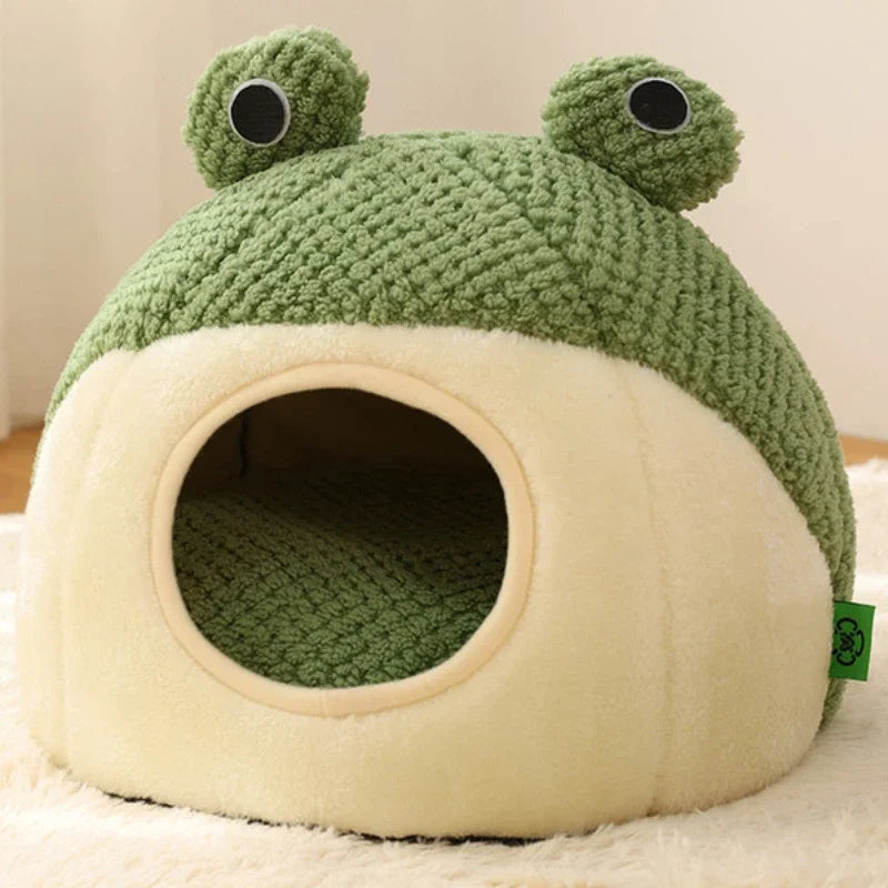 FrogHaven – Plush Pet Nest Bed