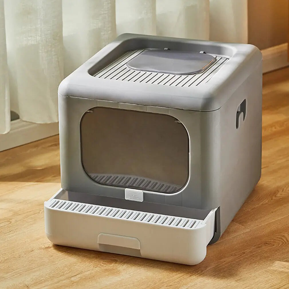 PurrDome – Foldable Enclosed Cat Litter Box