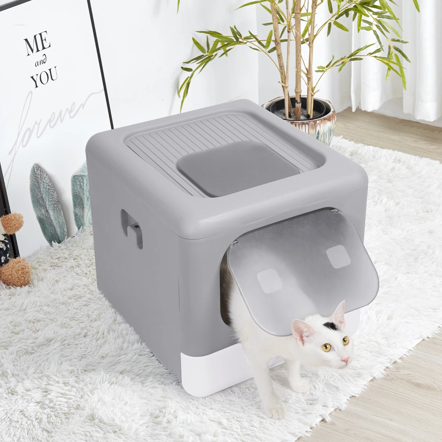 PurrDome – Foldable Enclosed Cat Litter Box