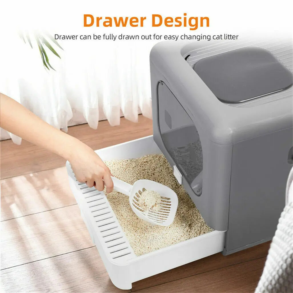 PurrDome – Foldable Enclosed Cat Litter Box