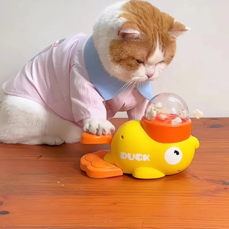 DuckChase – Interactive Cat Snack Launcher Toy