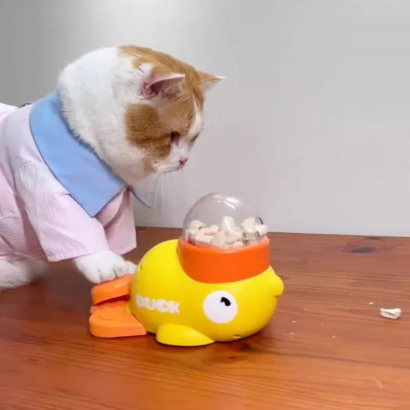 DuckChase – Interactive Cat Snack Launcher Toy