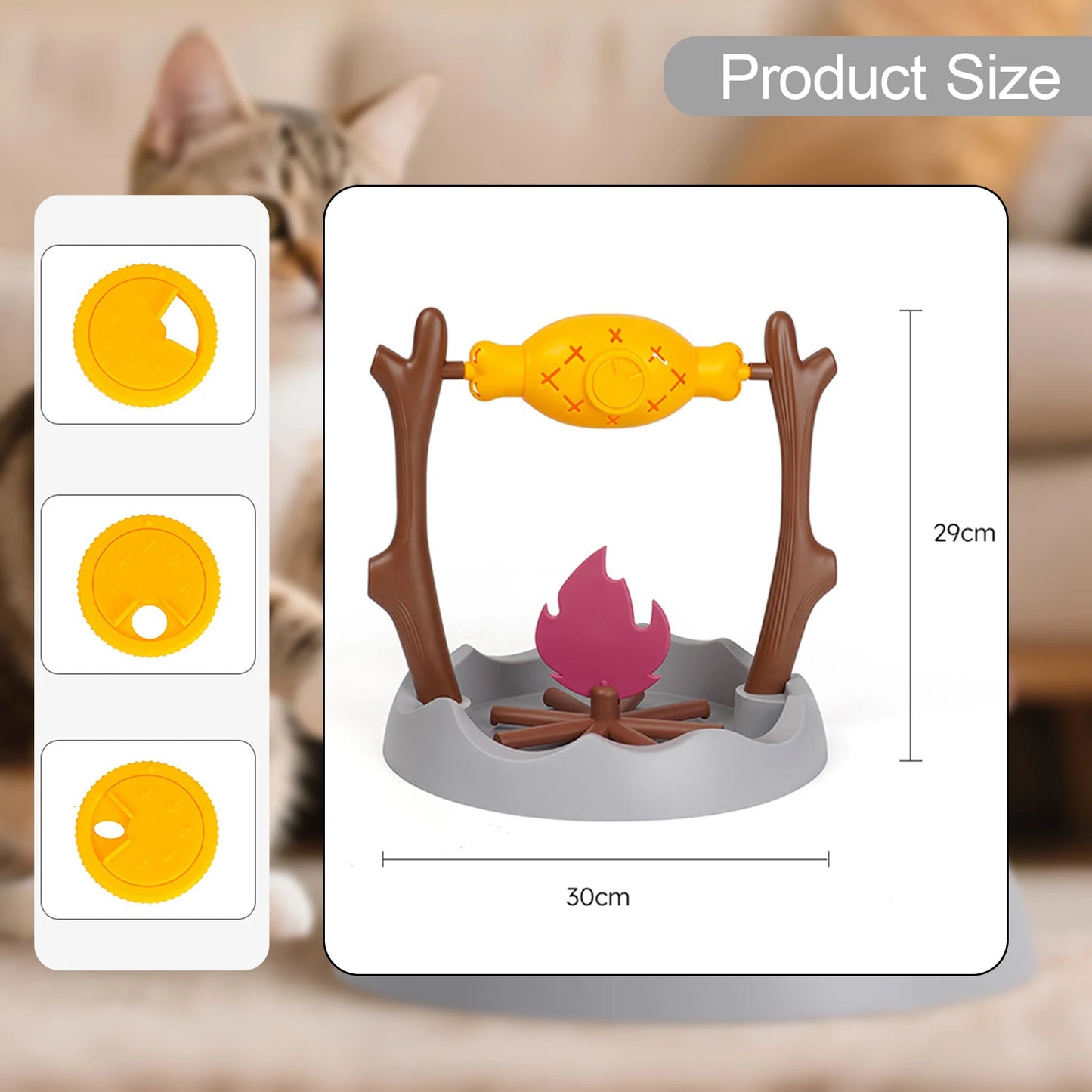 FishSpin – Interactive Cat Puzzle Snack Bowl