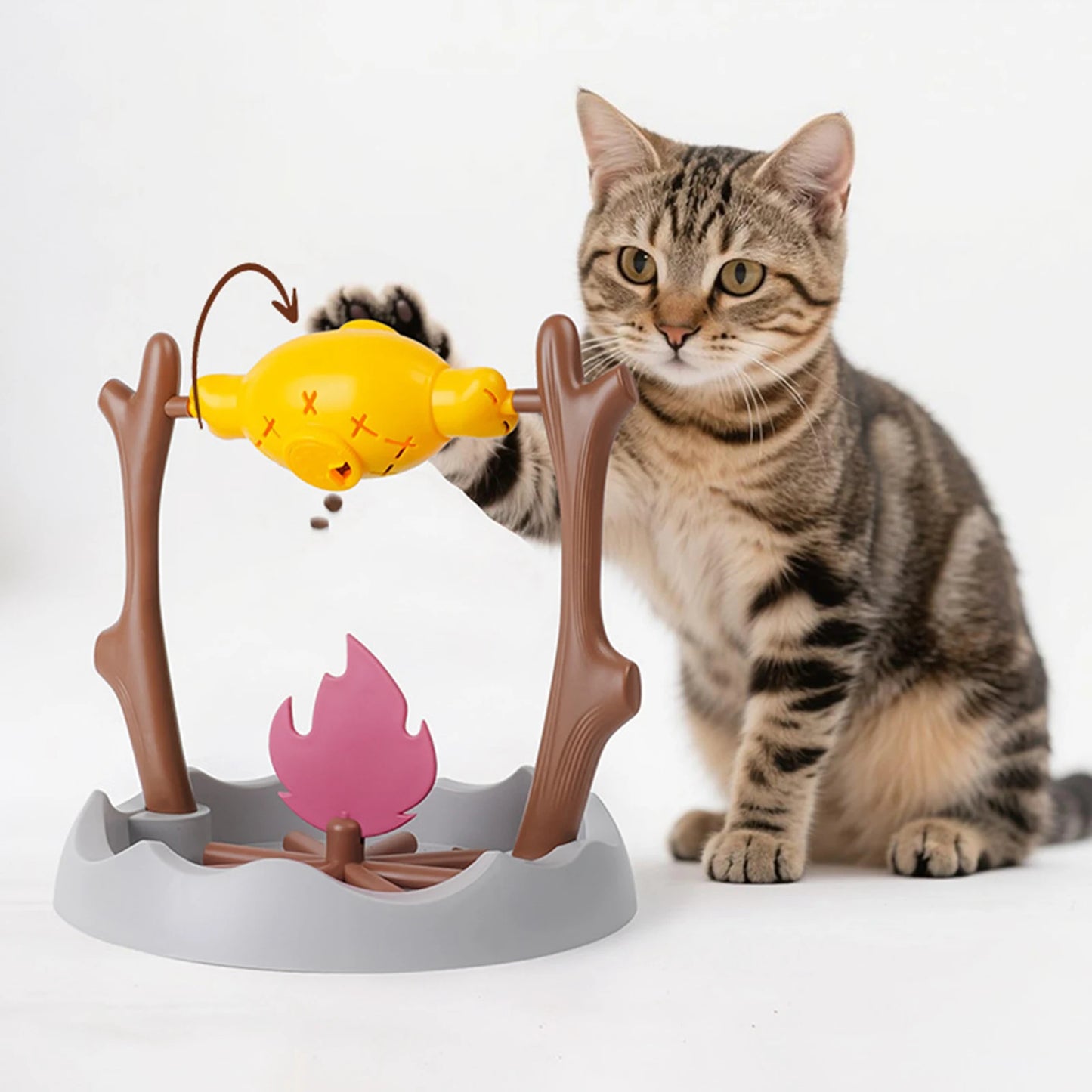 FishSpin – Interactive Cat Puzzle Snack Bowl