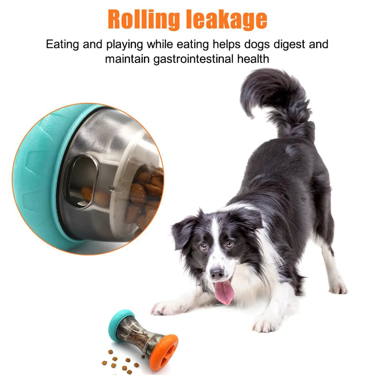 TreatRoll – Dumbbell Food Dispensing Puzzle Toy