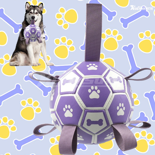 PawKick – Large Interactive Dog Soccer Ball with Straps