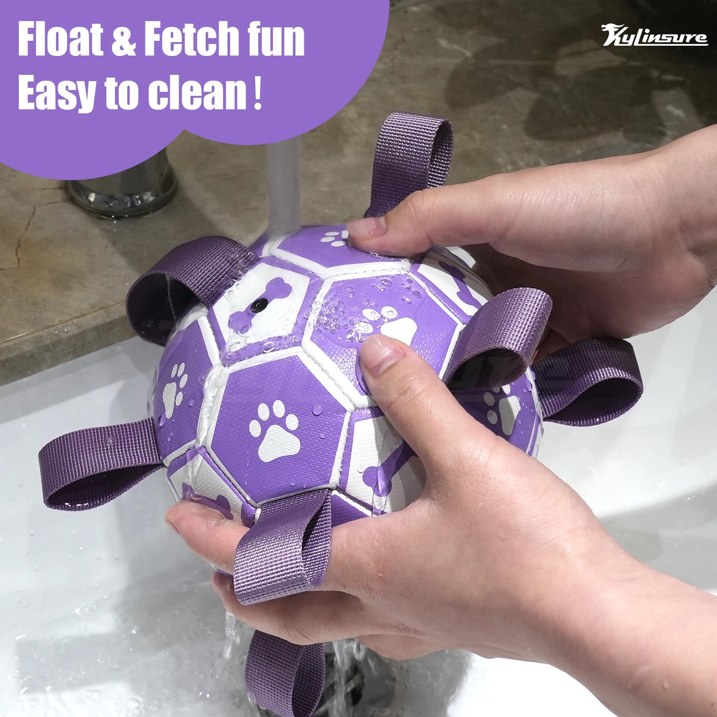 PawKick – Large Interactive Dog Soccer Ball with Straps