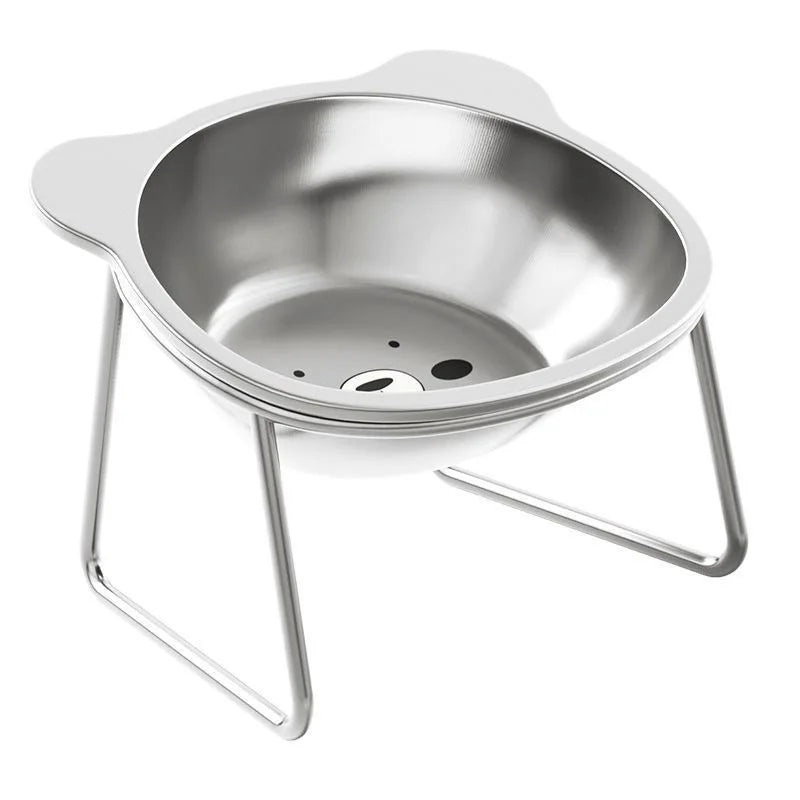 PawLift – Raised Stainless Steel Cat Bowl