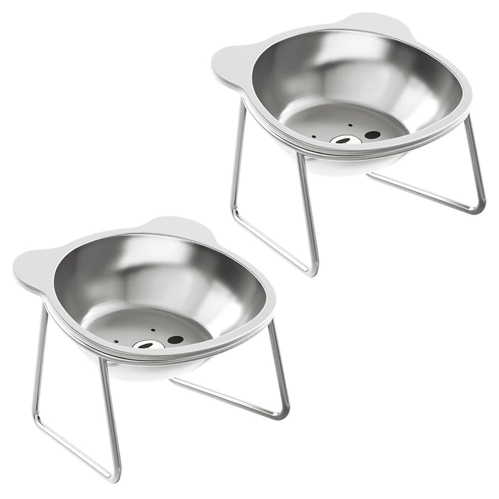 PawLift – Raised Stainless Steel Cat Bowl