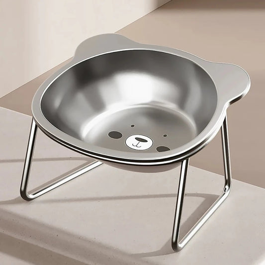 PawLift – Raised Stainless Steel Cat Bowl