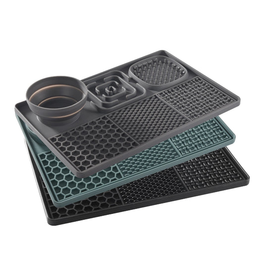 PawLickEase – Silicone Dog Licking Pad & Slow Feeder