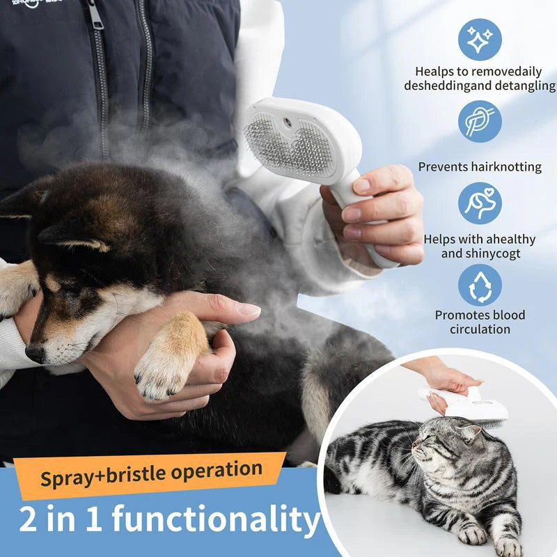 FurMist – Pet Steam Grooming Comb