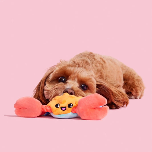 ClawMate – Sally the Crab Plush Dog Toy