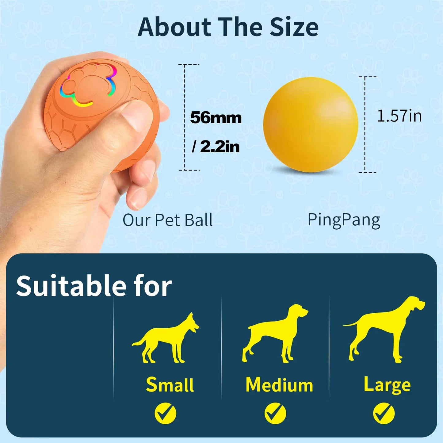 FurVibe – Smart Motion Bouncing Pet Toy Ball