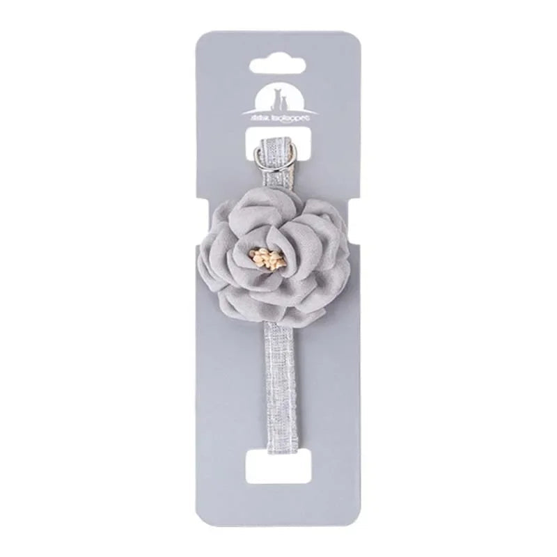 PawBlossom – Camellia Flower Pet Collar