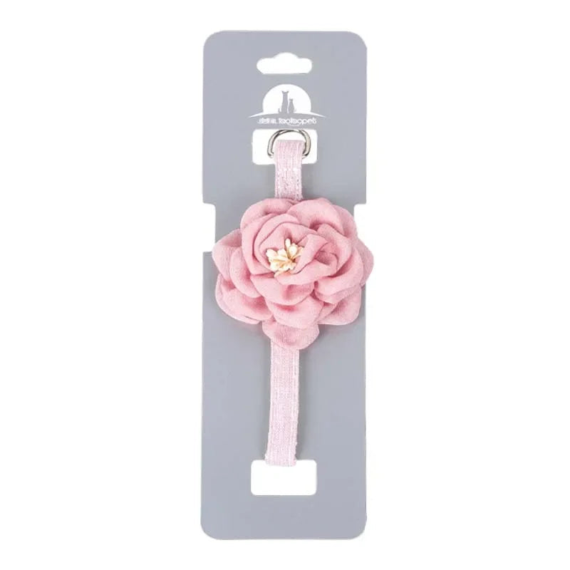 PawBlossom – Camellia Flower Pet Collar