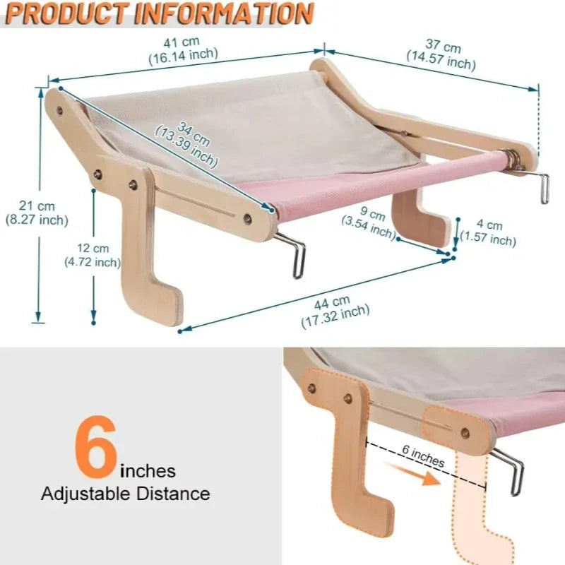 WhiskerLounge – Window Hammock Bed for Cats