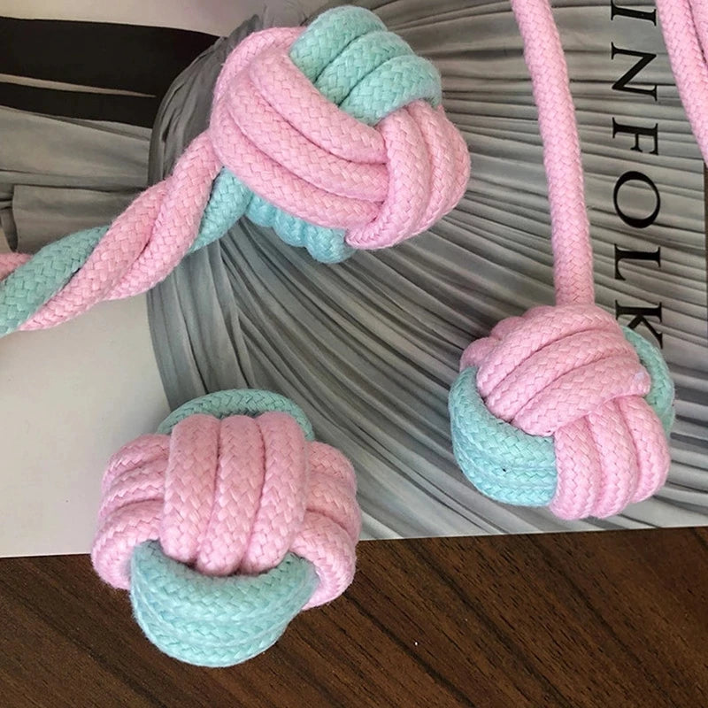 TugTailz – 6Pcs Durable Cotton Rope Dog Toy Set