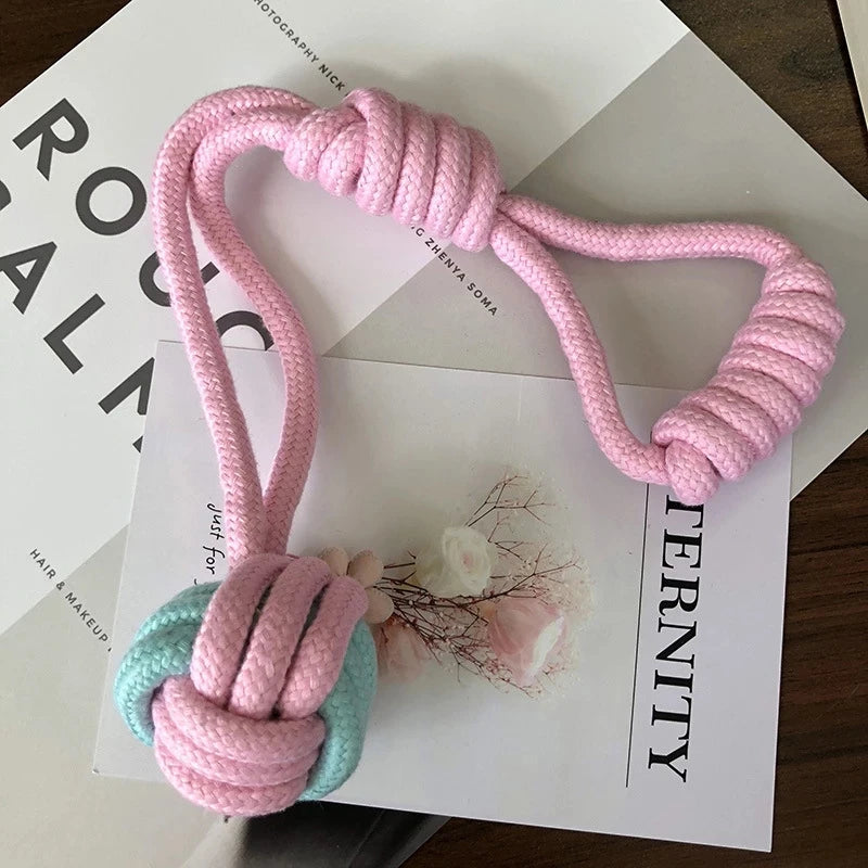 TugTailz – 6Pcs Durable Cotton Rope Dog Toy Set
