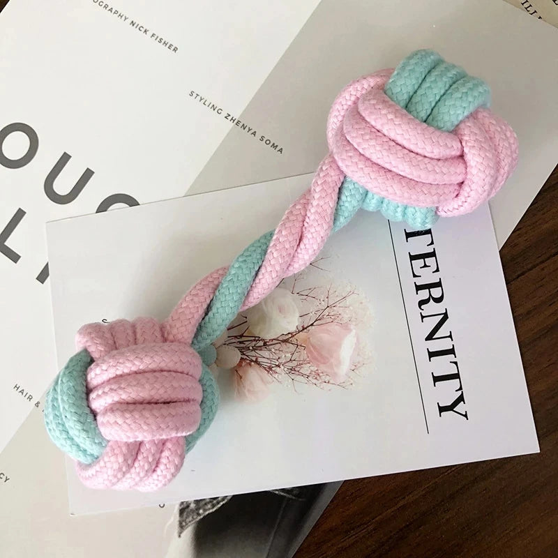 TugTailz – 6Pcs Durable Cotton Rope Dog Toy Set