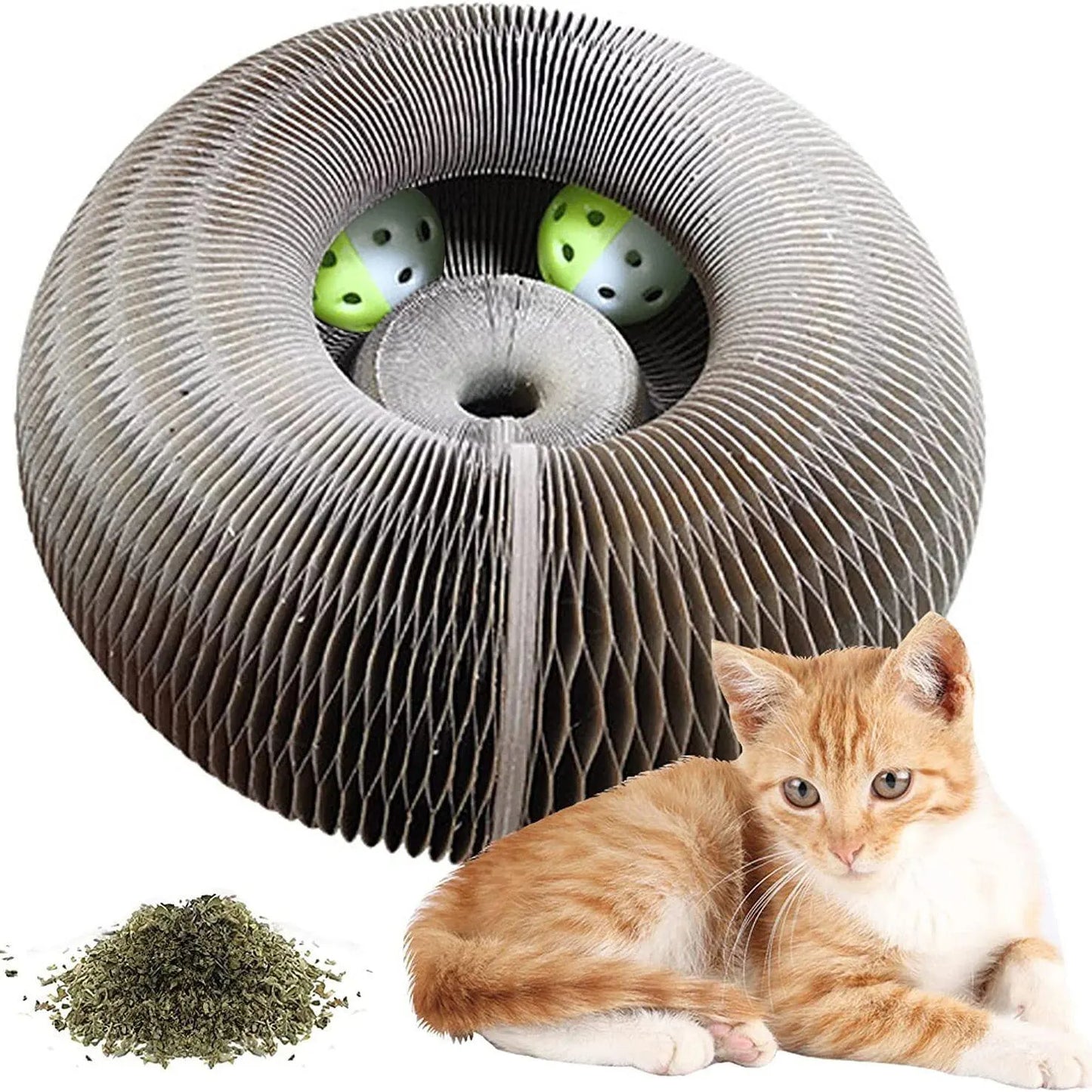 Purrado – Round Cat Scratch & Play Ball Board