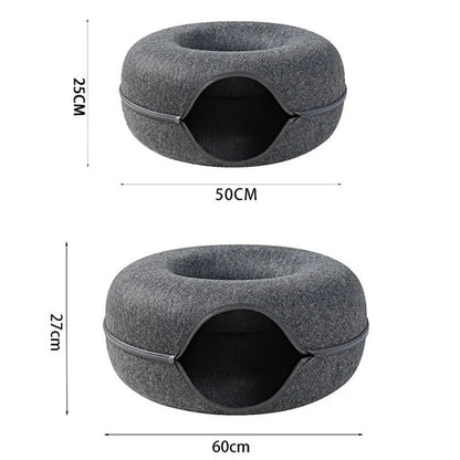 Puffmallow - Cat Donut Bed & Tunnel