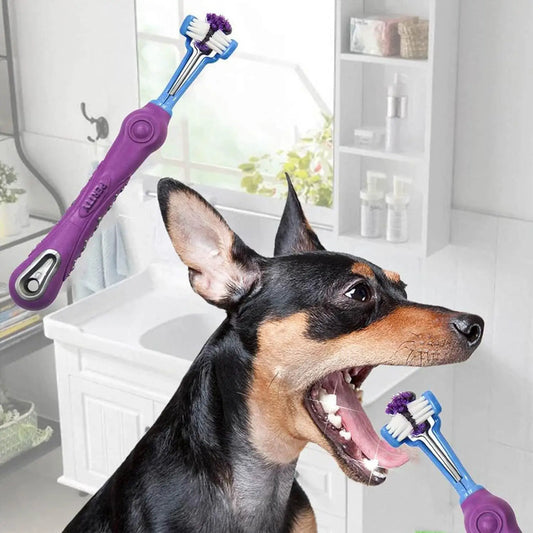 PetSmile – 2-Piece Three-Sided Pet Toothbrush Set
