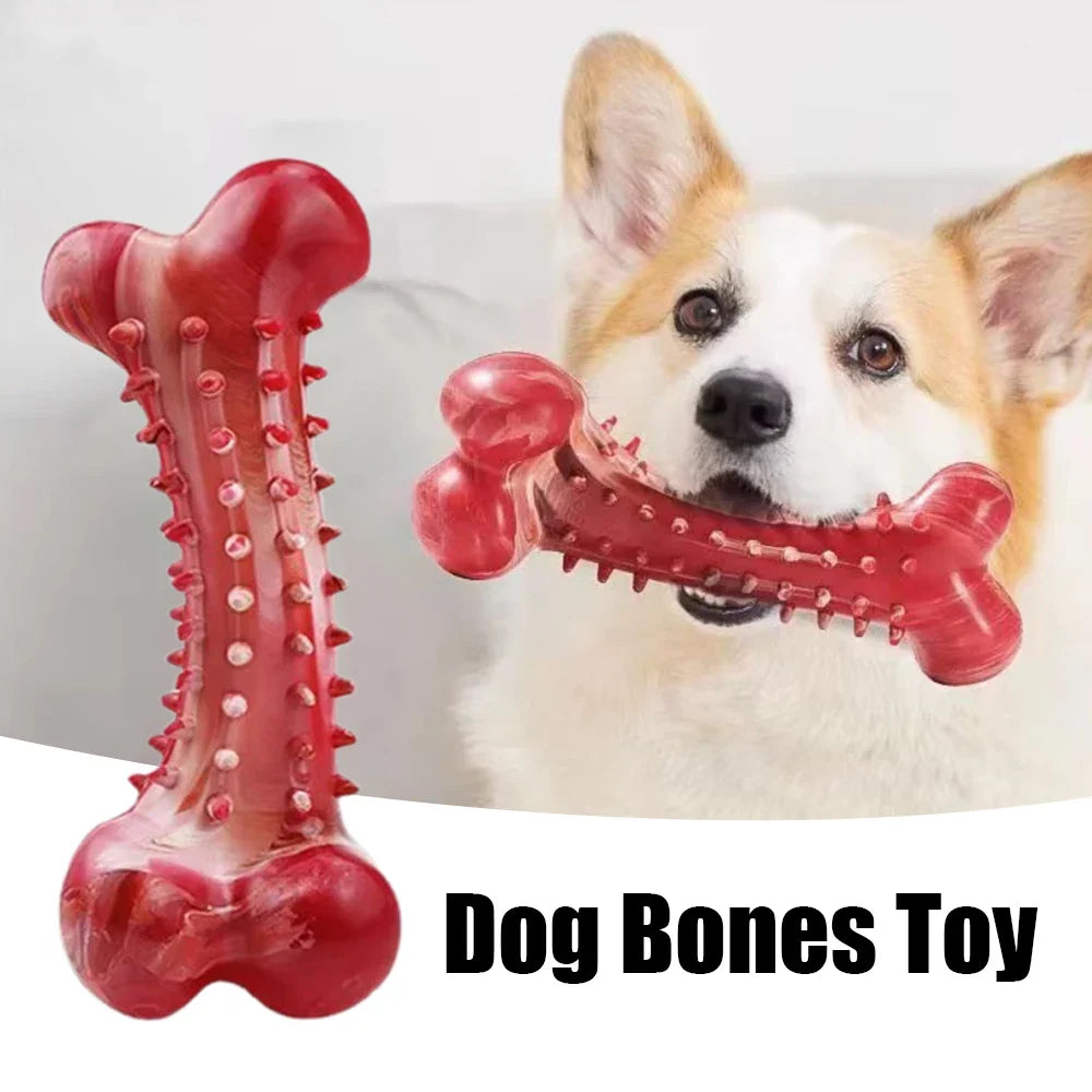 ChewStrong – Natural Rubber Dog Teeth Cleaning Bone Toy