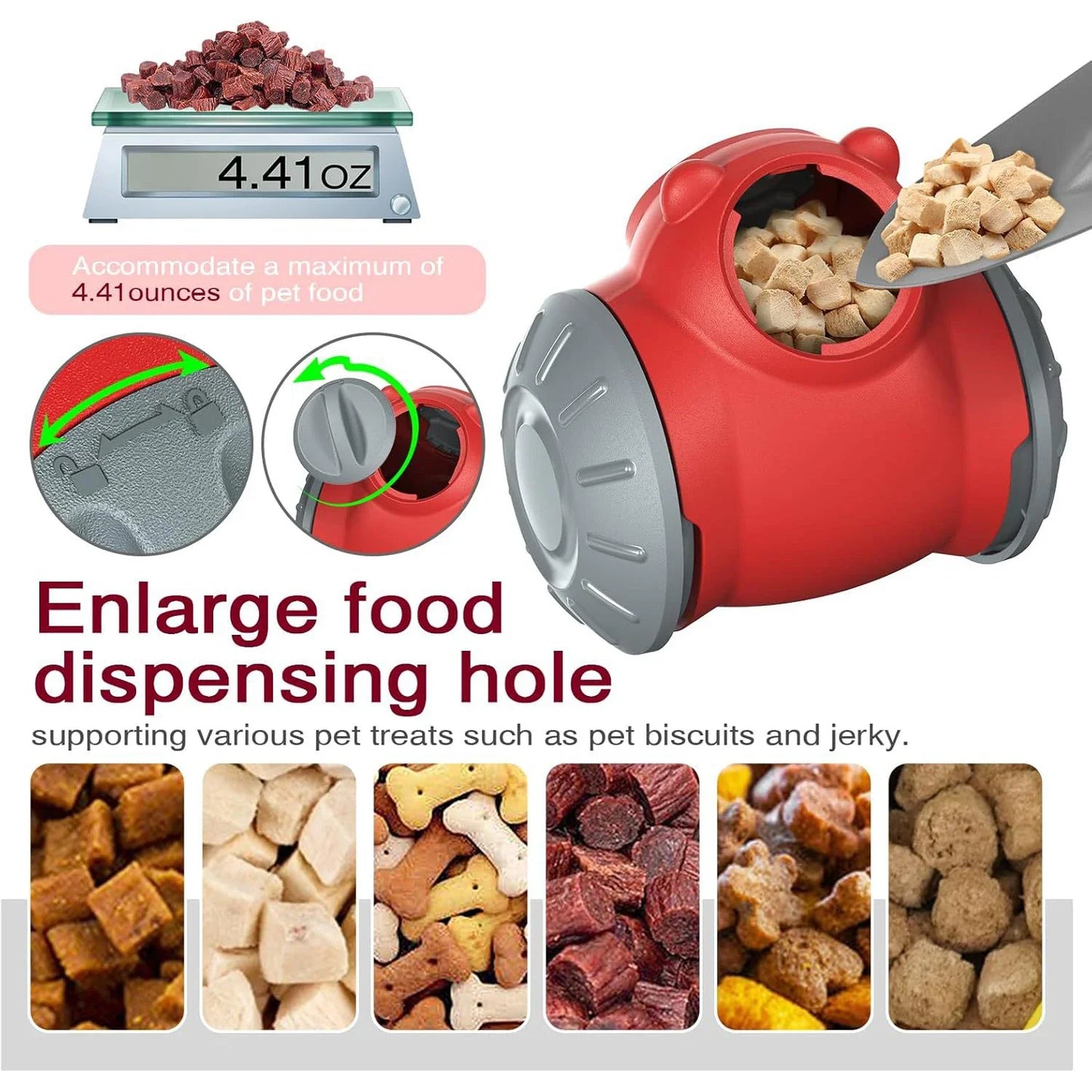 SmartBite – Red Interactive Dog Slow-Feed Toy