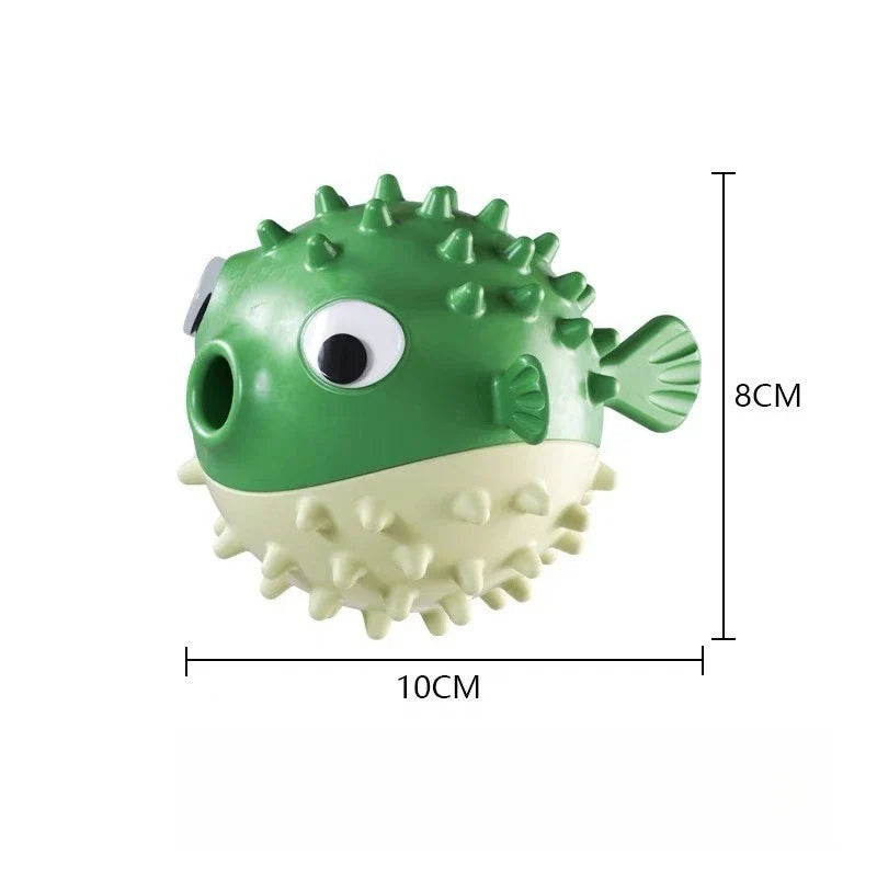 BounceFish – TPR Bouncing Dog Toy with Sound