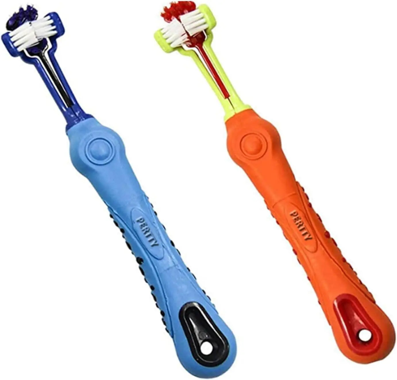 PetSmile – 2-Piece Three-Sided Pet Toothbrush Set