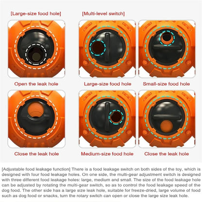 FeederFun – Large Adjustable Slow-Feed Dog Toy