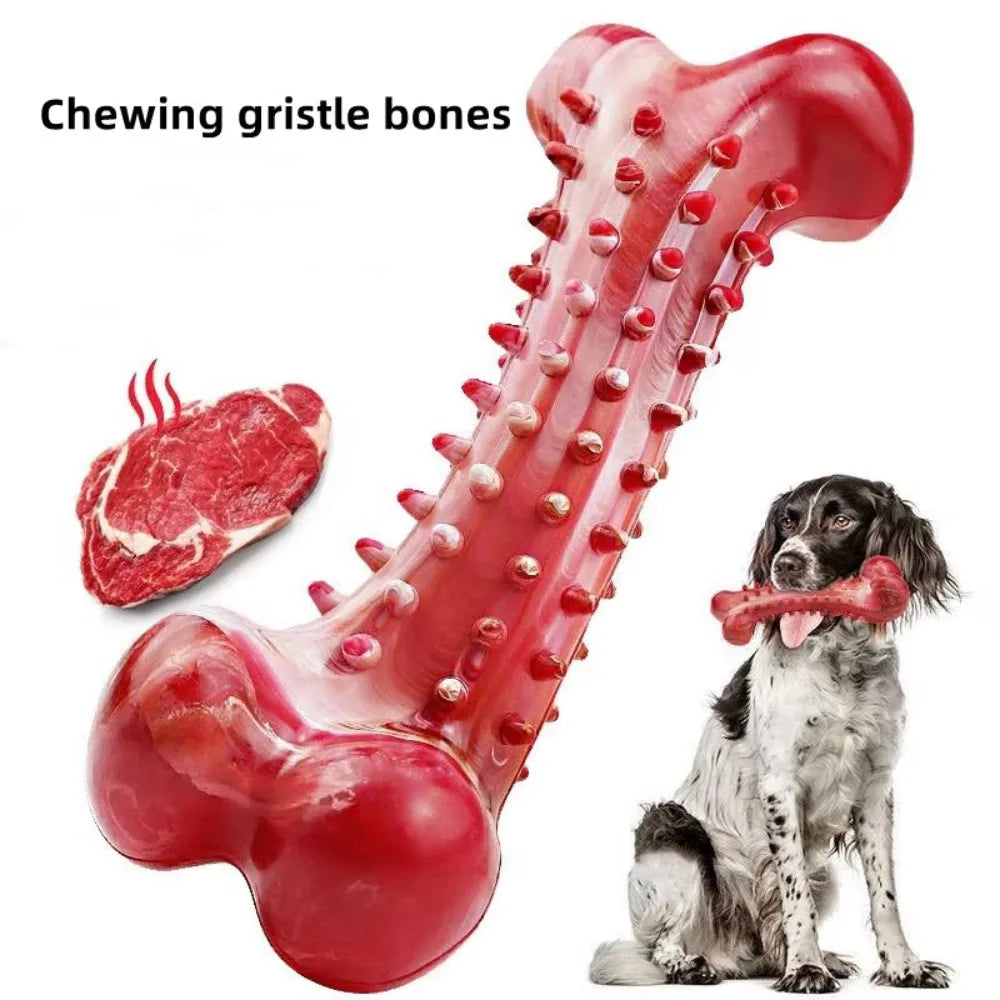 ChewStrong – Natural Rubber Dog Teeth Cleaning Bone Toy