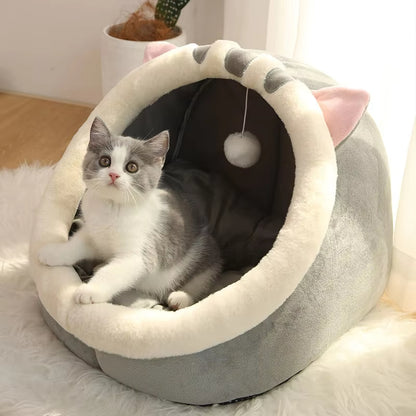 CozyPaw – Foldable Cartoon Cat Bed
