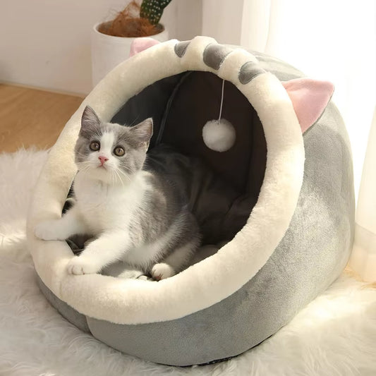 CozyPaw – Foldable Cartoon Cat Bed