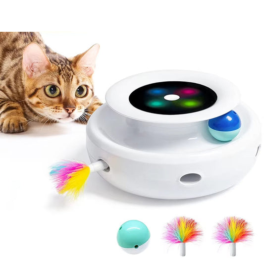 PouncePlay – 2-in-1 Interactive Pet Toy Set